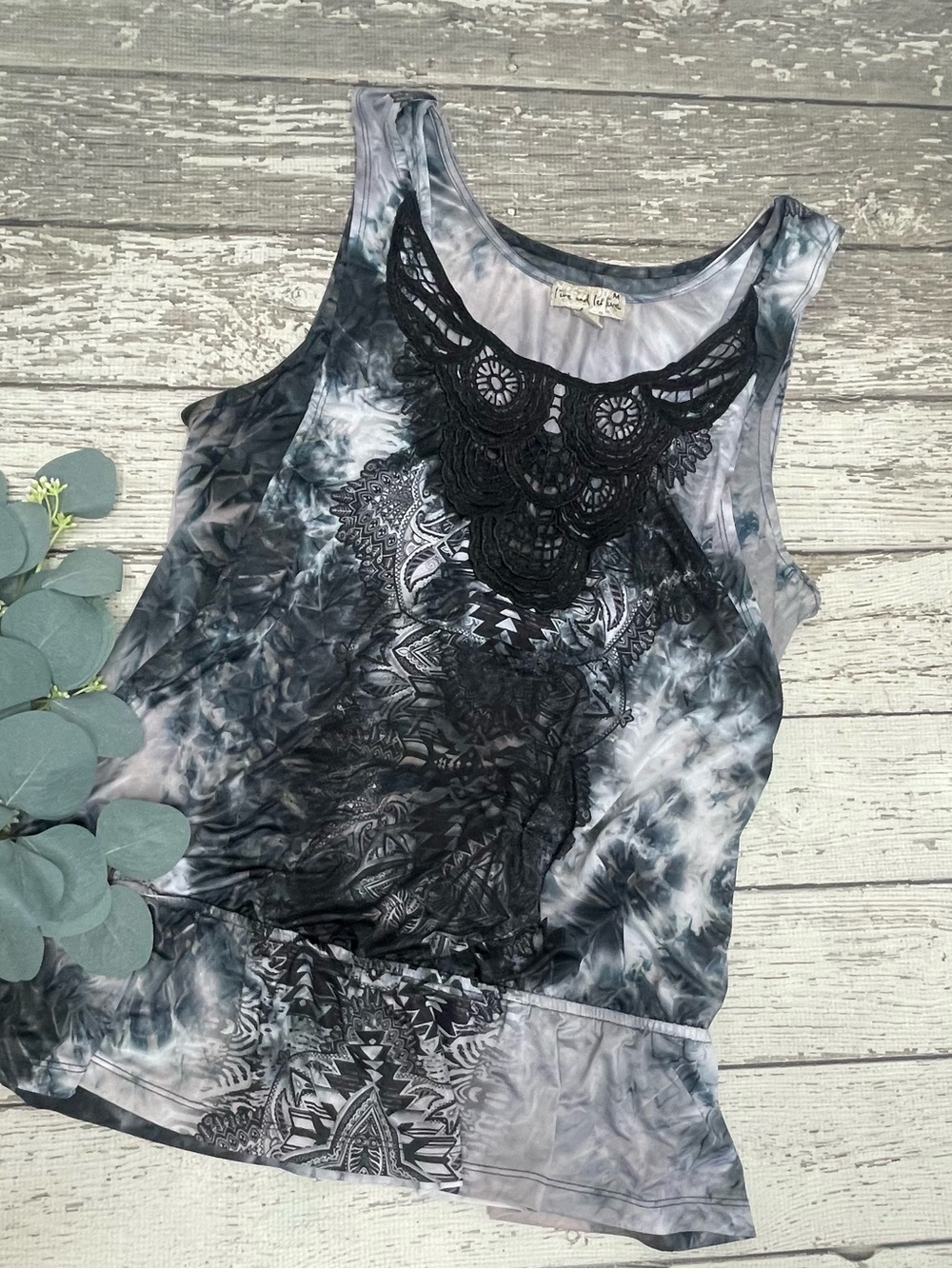 Live and Let Live Boho Peplum Top
